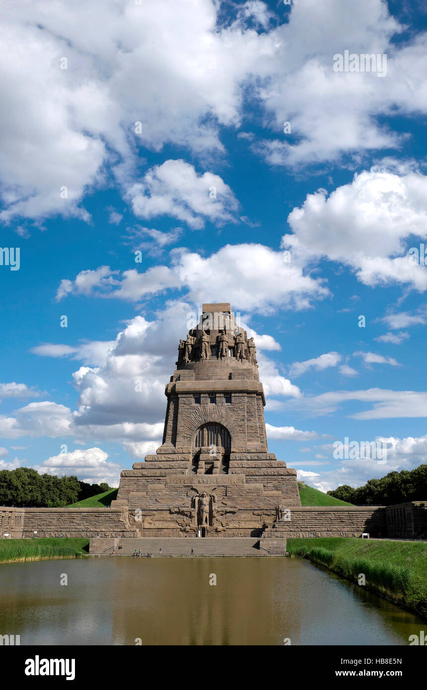 The Monument to the Battle of the Nations, Völkerschlachtdenkmal, Leipzig, Saxony, Germany Stock