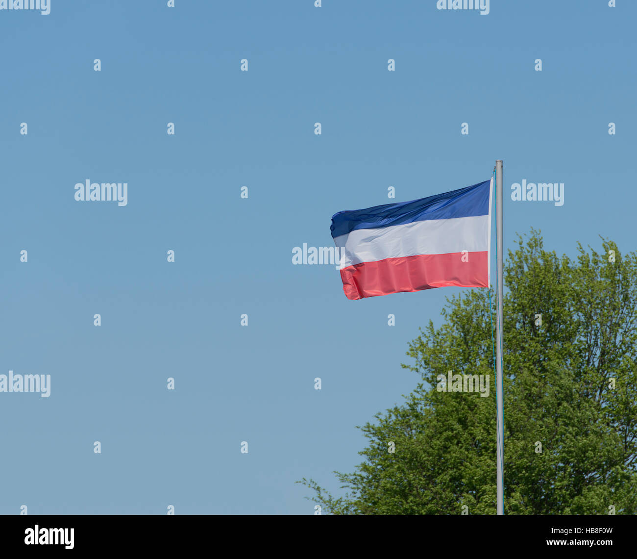 Schleswig Holstein Flag Stock Photo