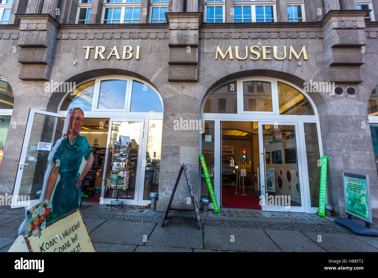 Trabi Museum, Trabant car museum, Friedrichstadt, Berlin, Germany Stock Photo