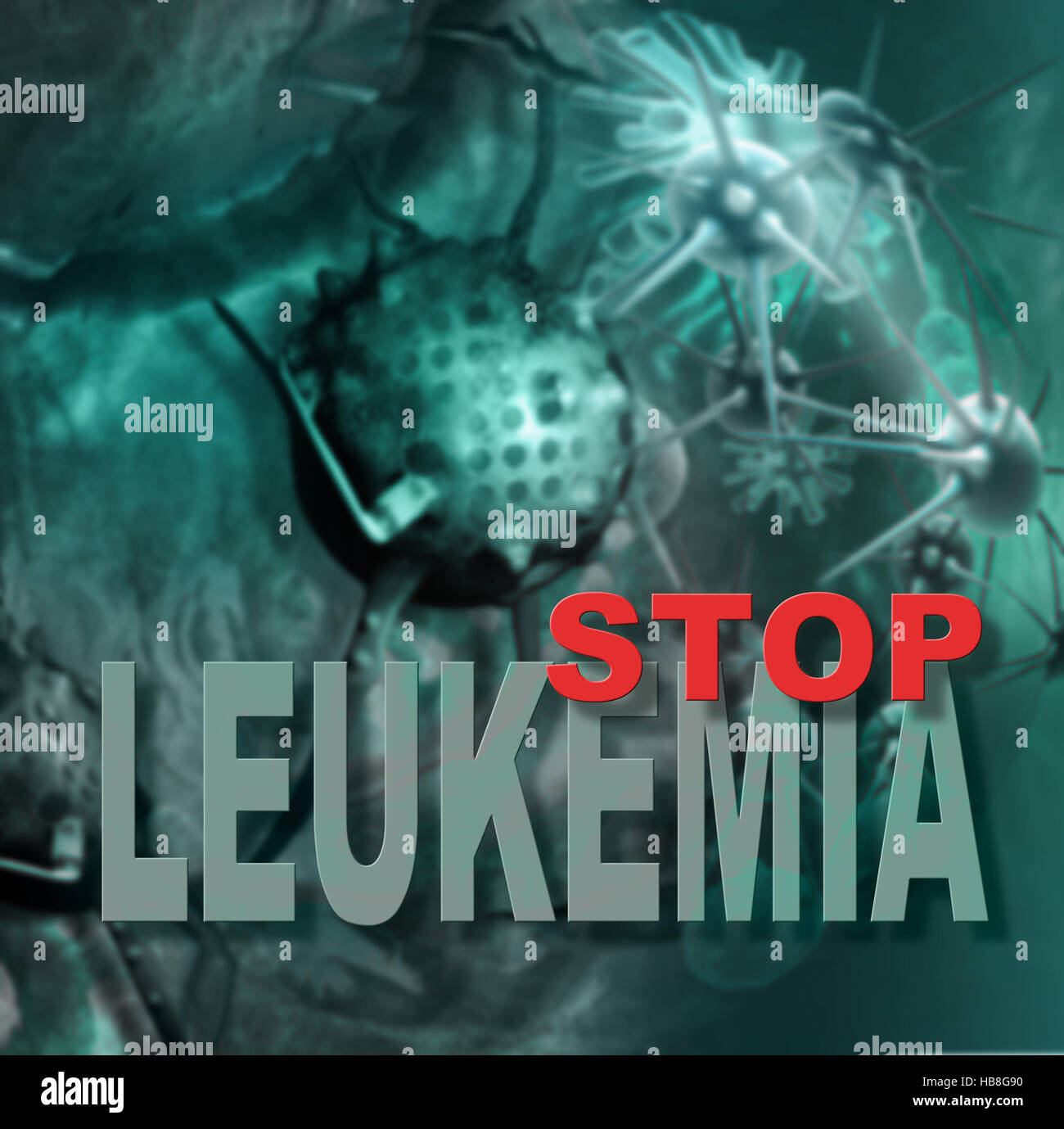 leukemia cells Stock Photo