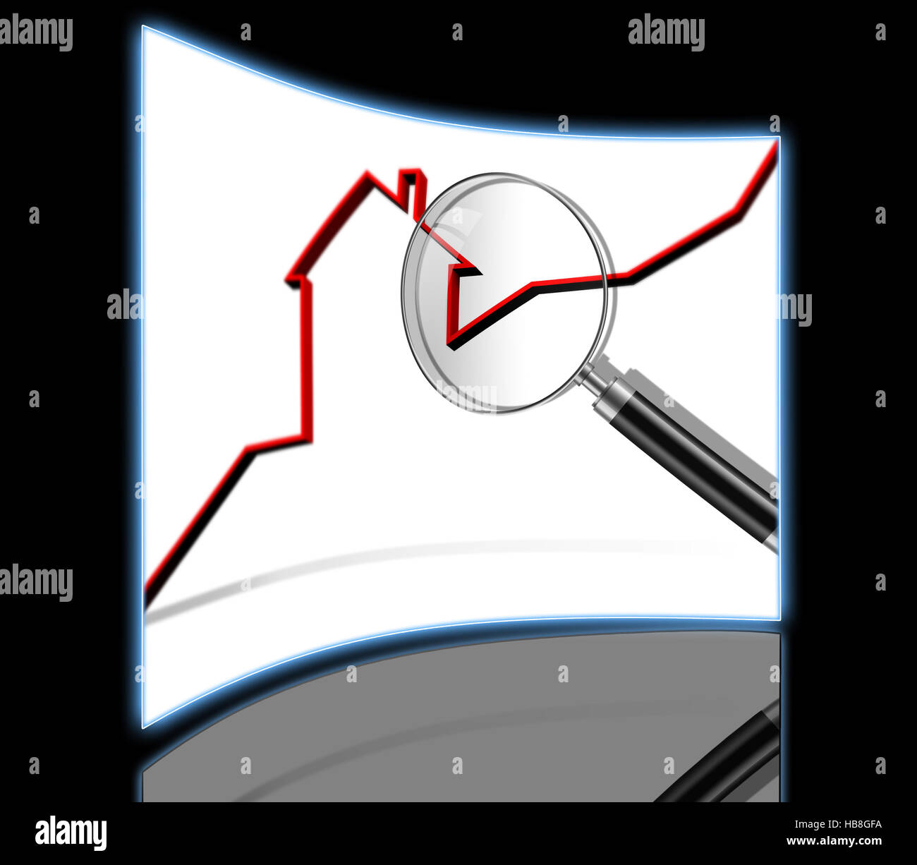graph of the housing market Stock Photo Alamy