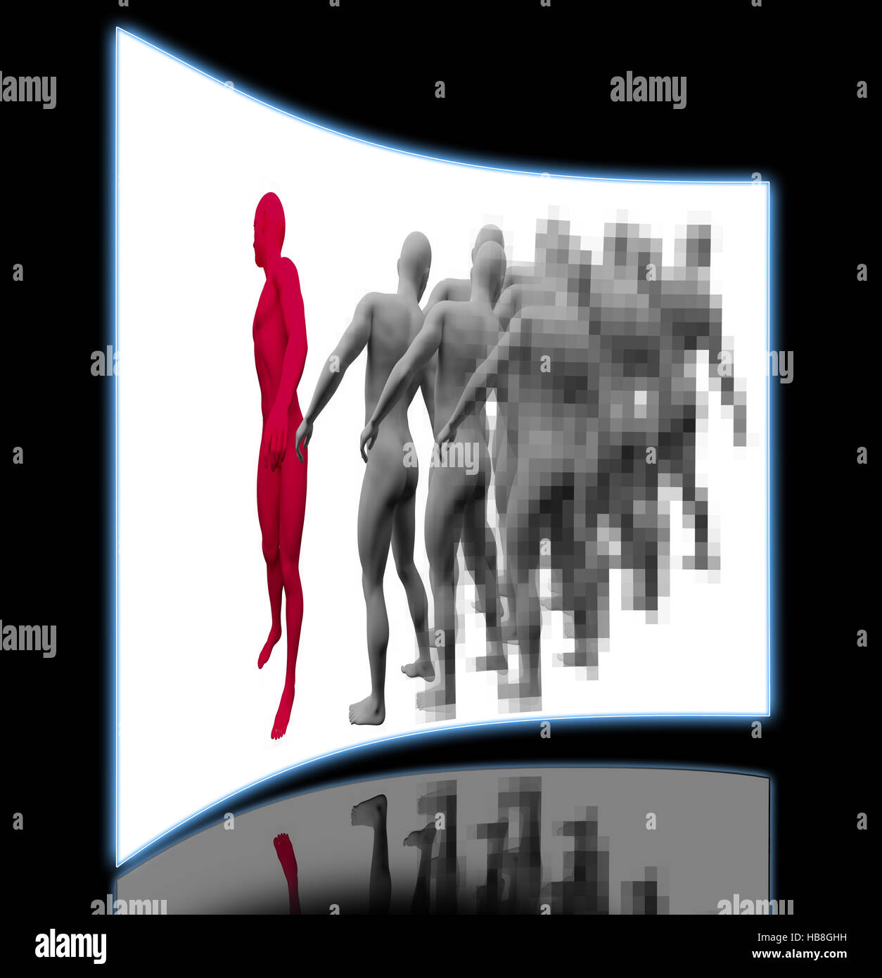 Standing Out Less Standing out from crowd hi-res stock photography and images - Alamy