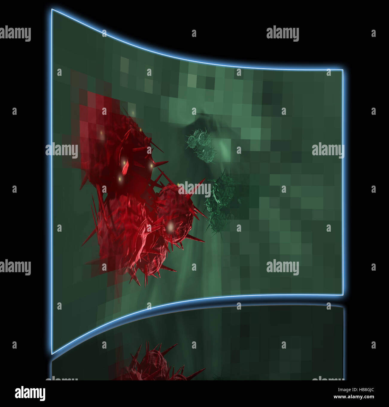 cancer cell pixelated Stock Photo - Alamy