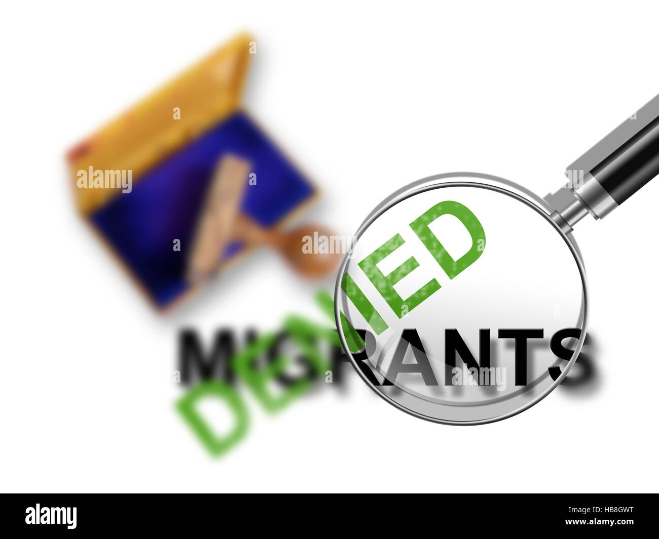 migrants Stock Photo