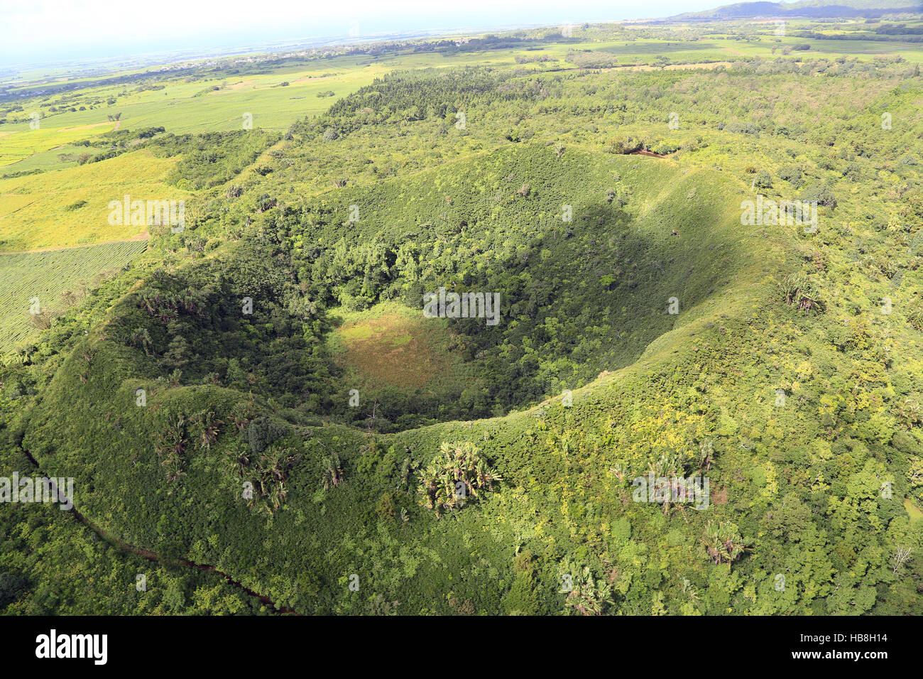 Mauritius, crater Kanaka Stock Photo
