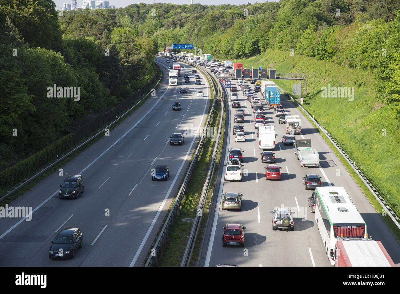 Stau Stock Photo