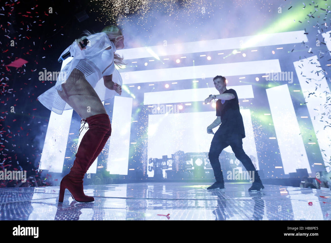 Bebe Rexha Performs With Dj Martin Garrix During Capital S Jingle Bell Ball With Coca Cola At London S O2 Arena Stock Photo Alamy Bebe Rexha Performs With Dj Martin Garrix During Capital S Jingle Bell Ball With Coca Cola At London S O2 Arena Stock Photo Alamy