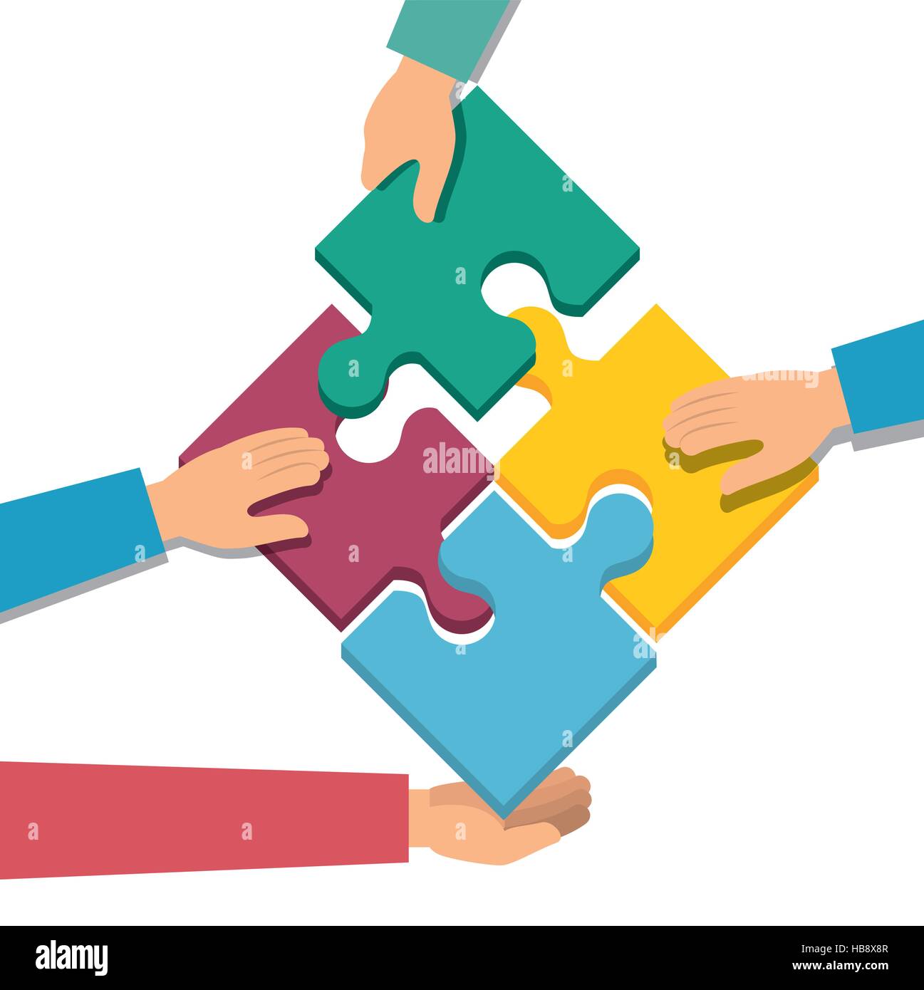 negotiation team work flat icons vector illustration design Stock ...