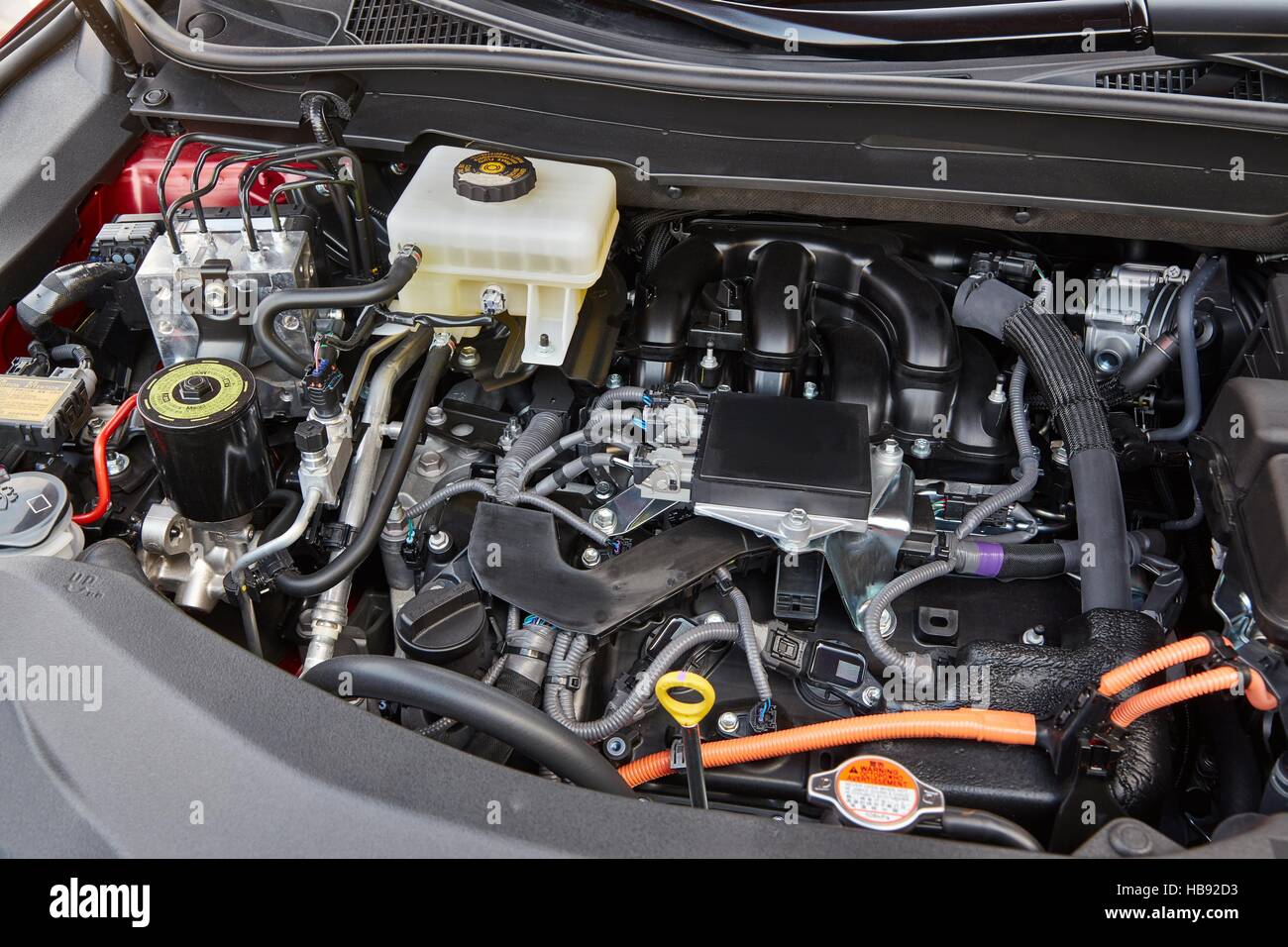 Car Engine Bay Stock Photo Alamy