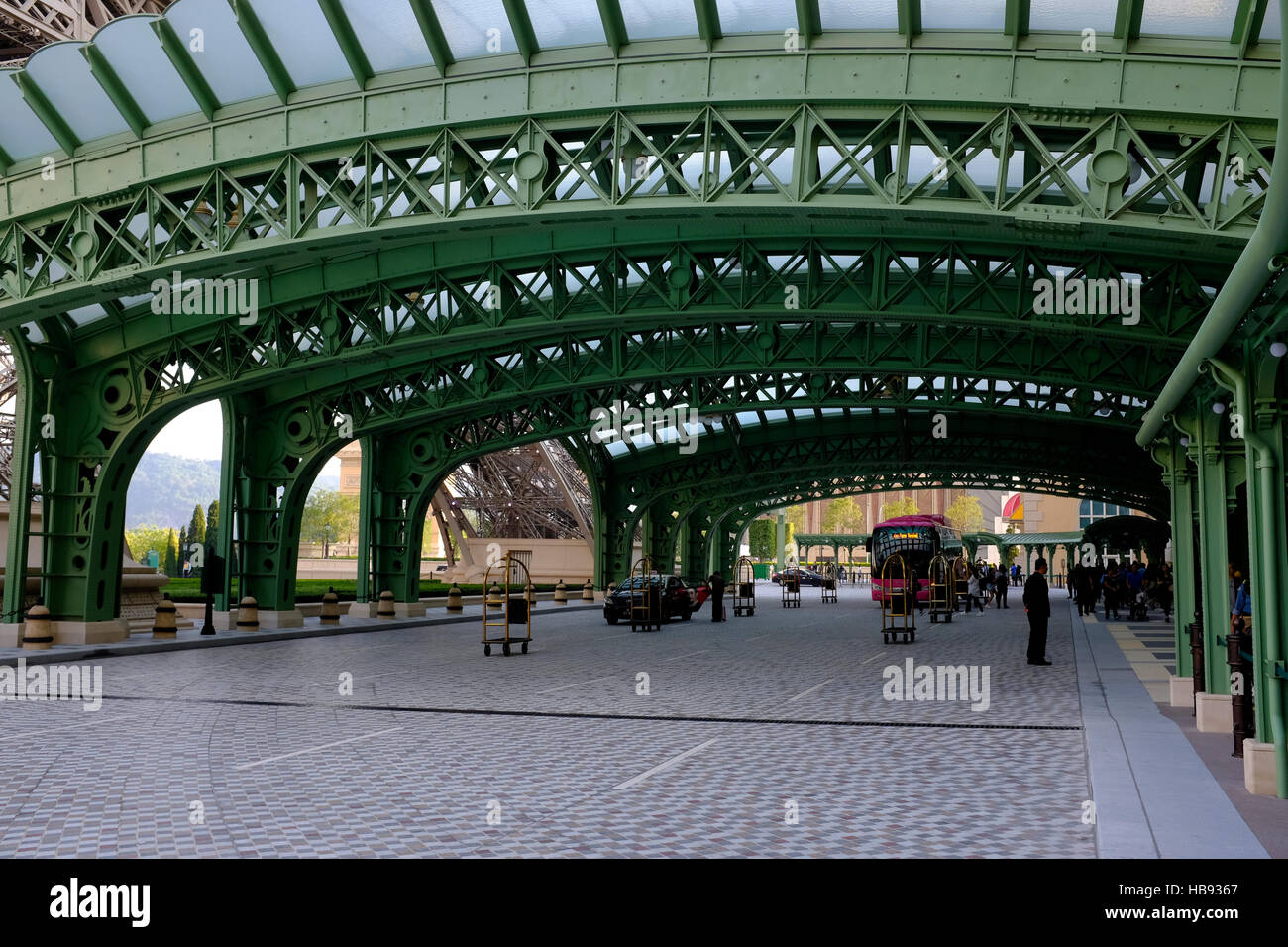 Entrance to Parisian Macau Casino in Macau SAR, China Stock Photo