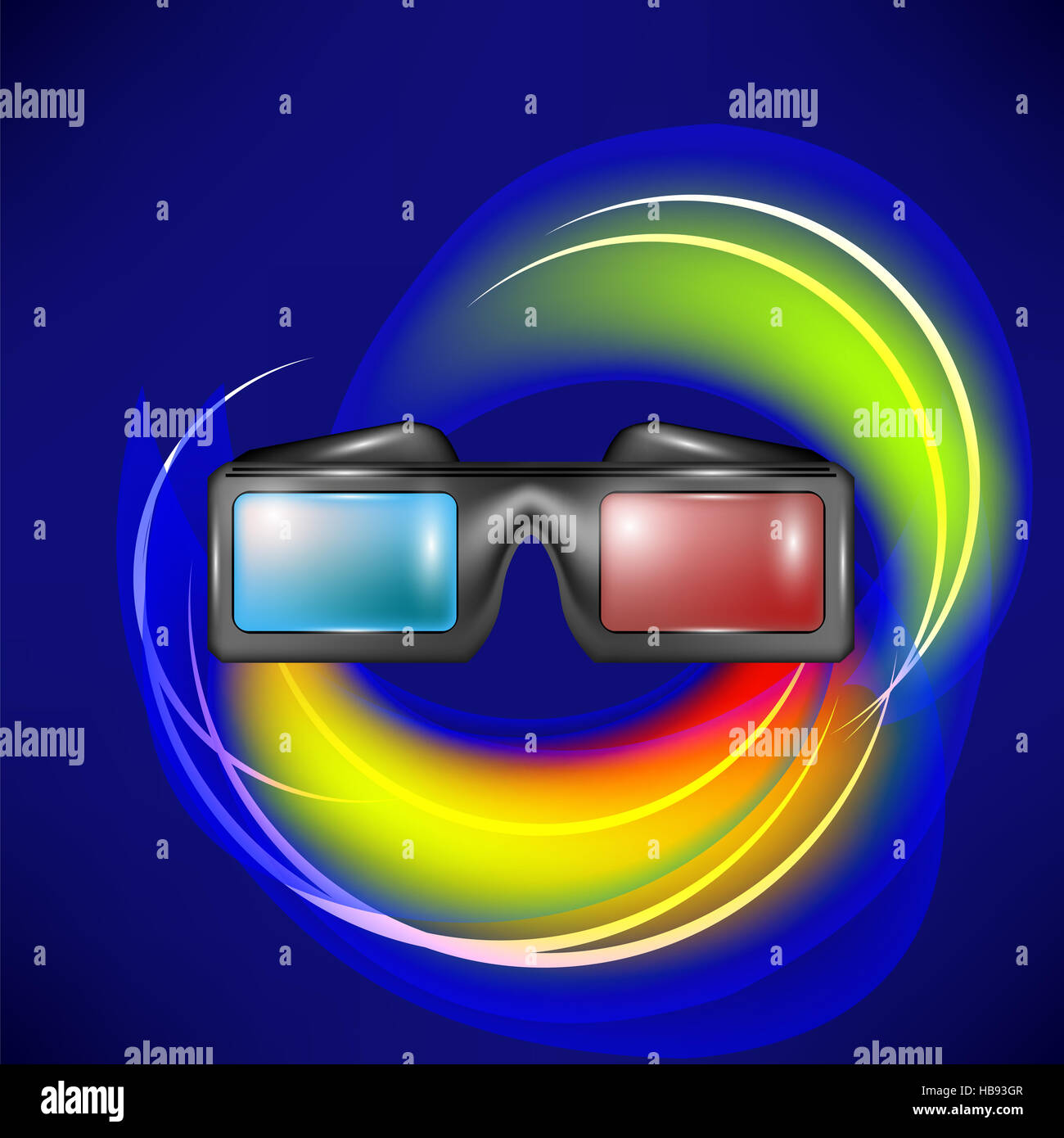Glasses for Watching Movies Stock Photo Alamy