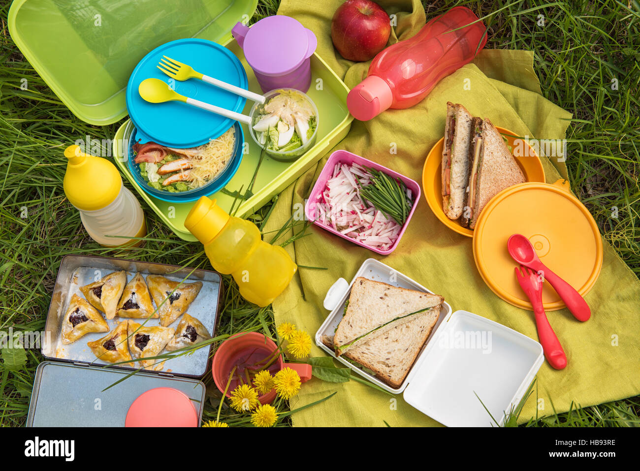 picnic food at outdoor Stock Photo Alamy