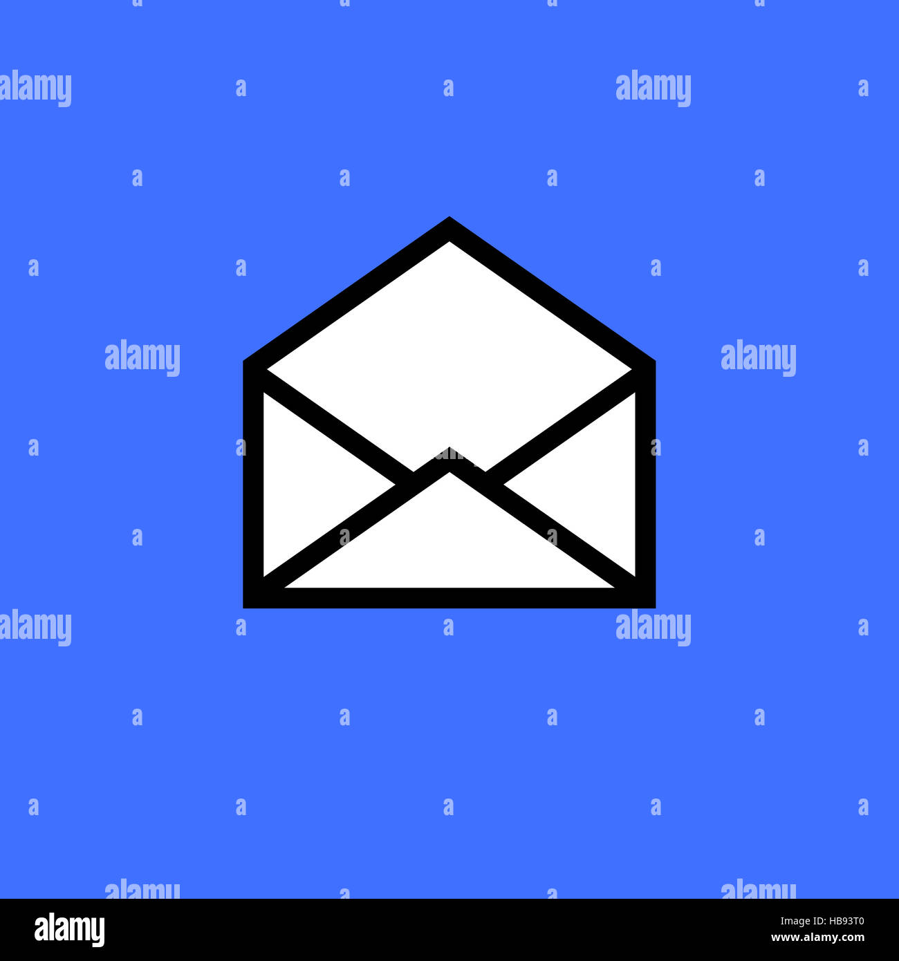 Email symbol letter icon Stock Photo - Alamy