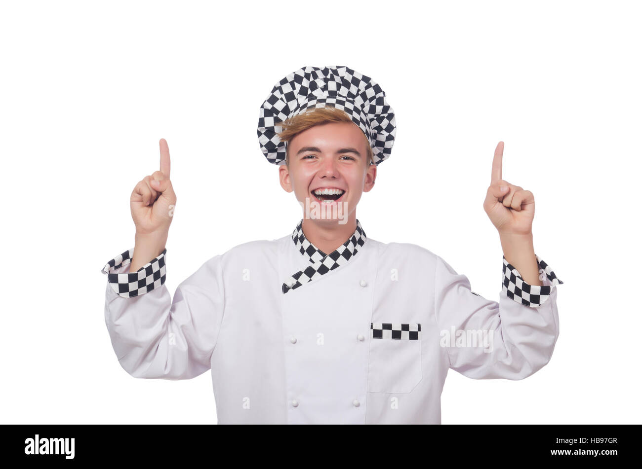 Funny cook isolated on white Stock Photo - Alamy
