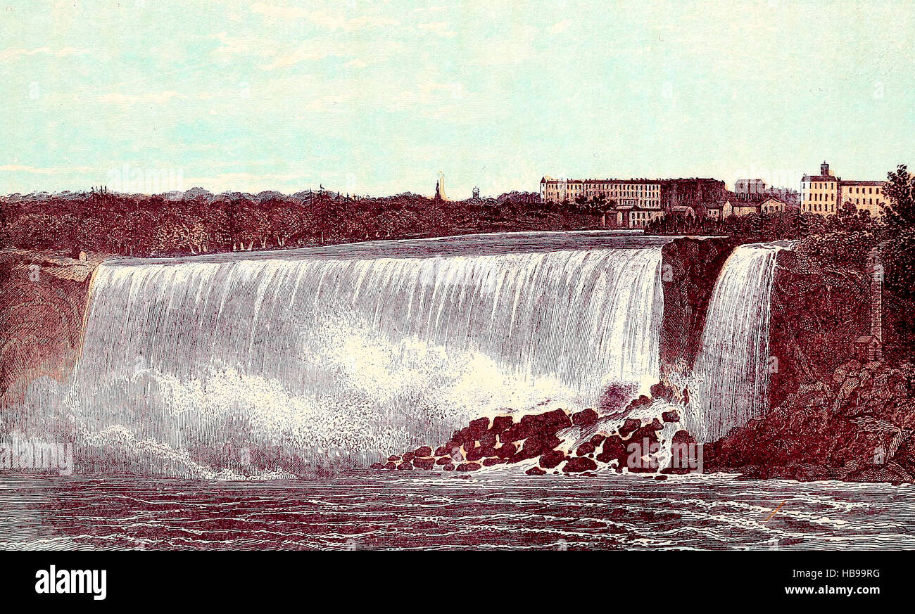 American Falls, Niagara Falls,  circa 1860 Stock Photo