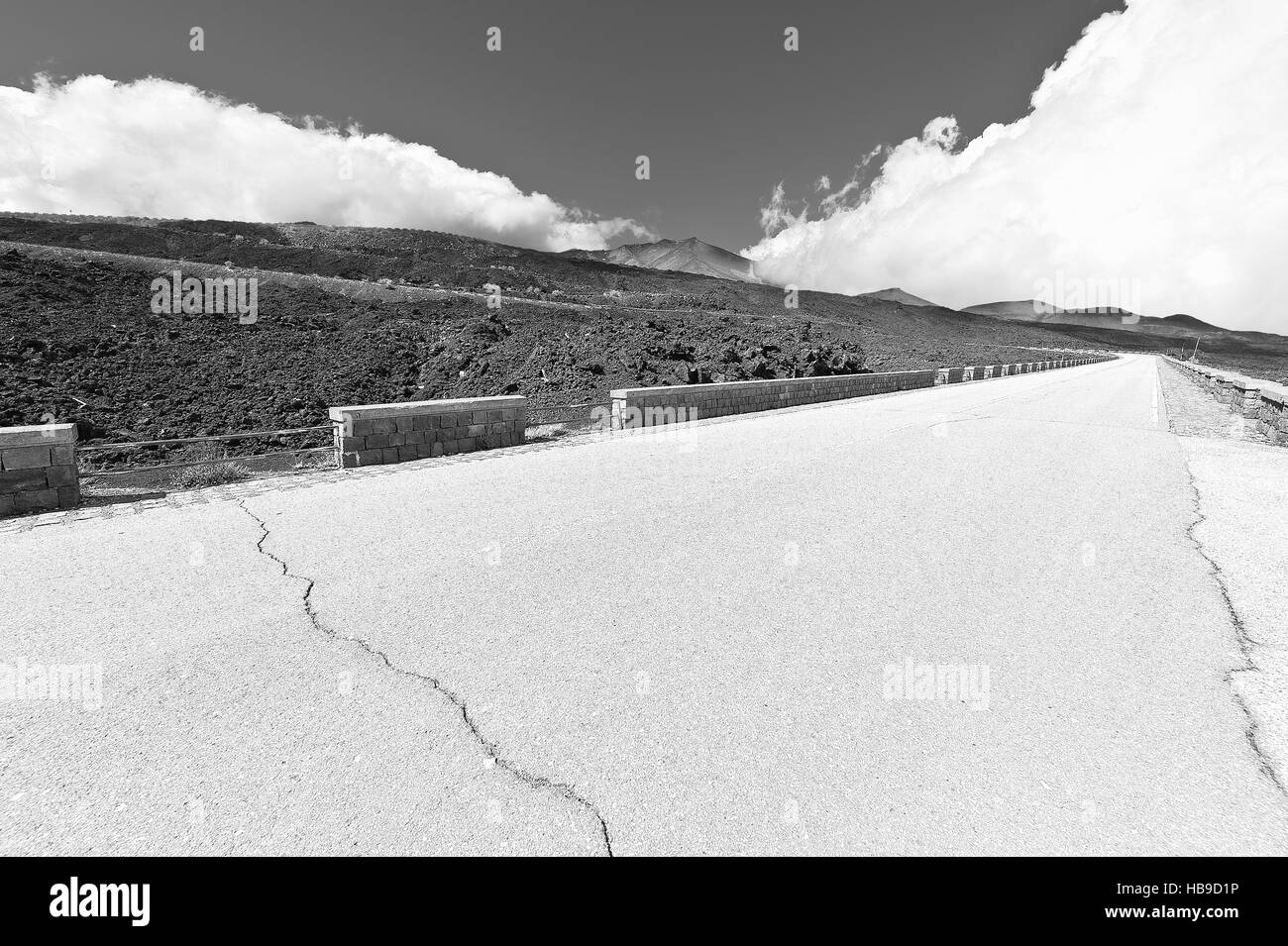 Road to Etna Stock Photo