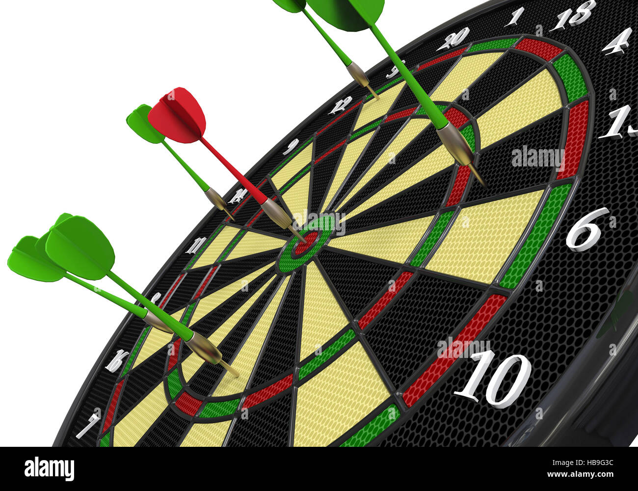 Darts on Target Stock Photo Alamy