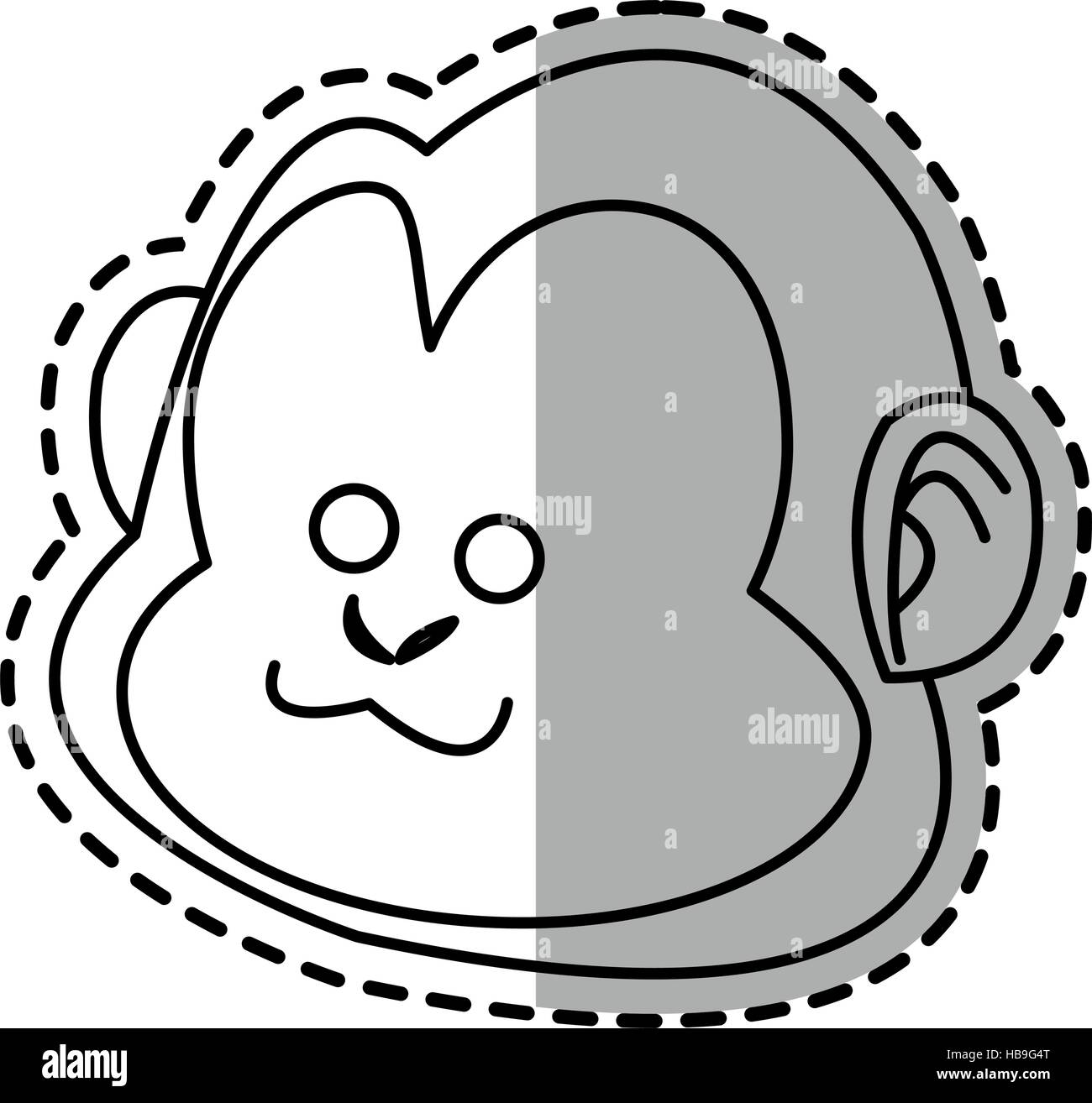 Isolated monkey cartoon design Stock Vector Image & Art - Alamy