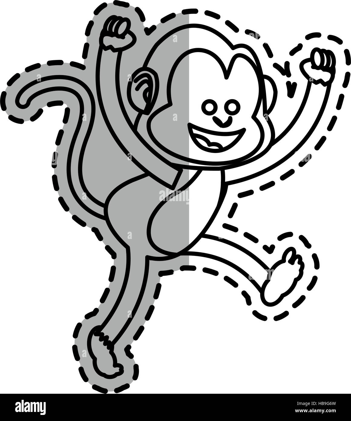 Isolated monkey cartoon design Stock Vector Image & Art - Alamy