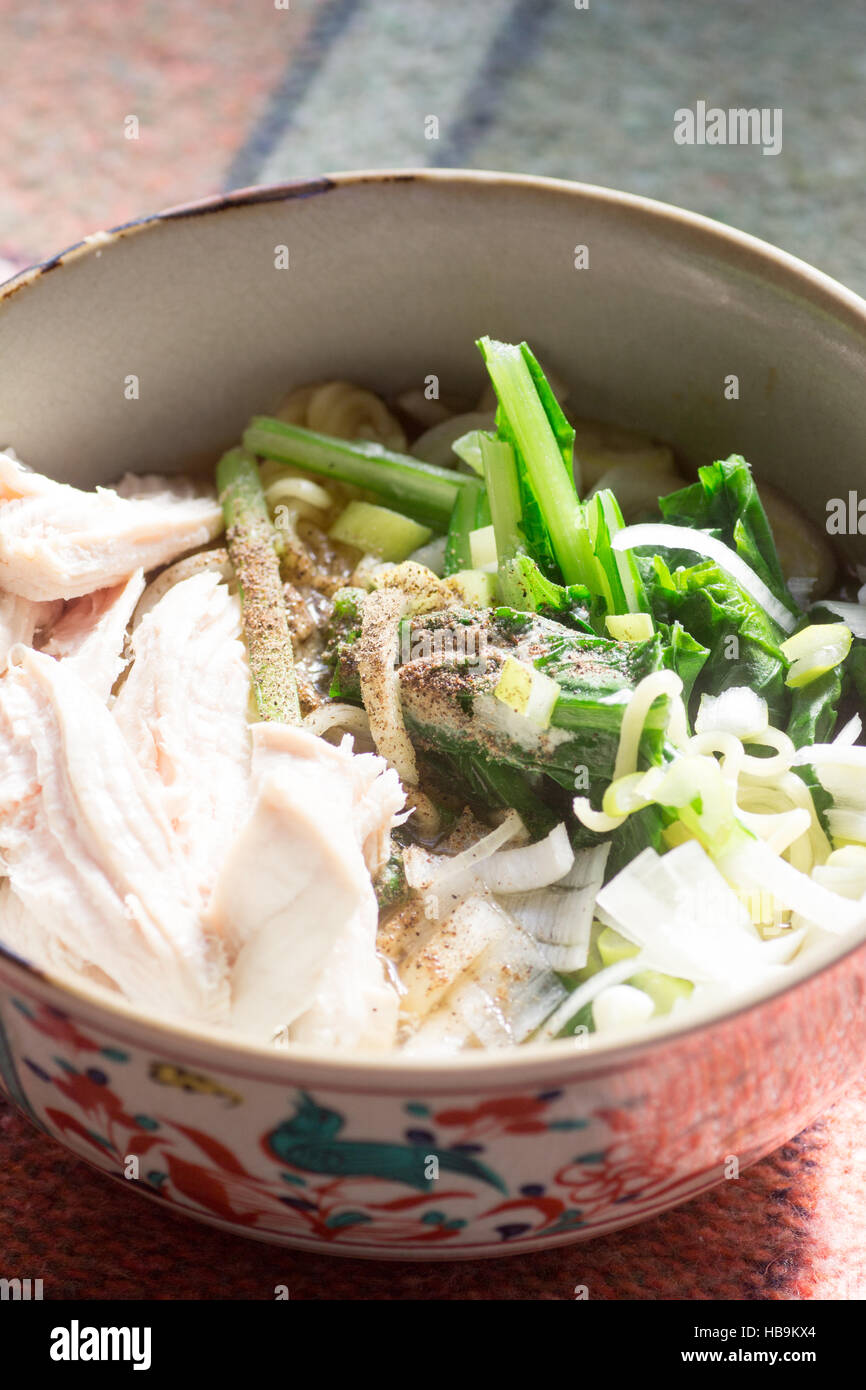 Japanese cuisine, Japanese noodles called ramen with chicken