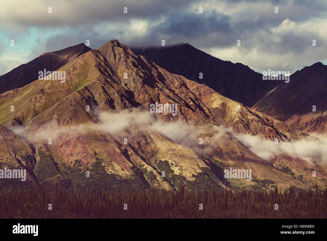 Mountains in Alaska Stock Photo Alamy