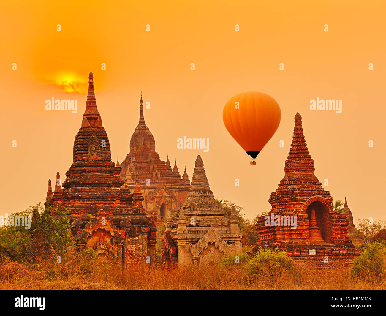 Htilominlo Temple in Bagan. Myanmar. Stock Photo