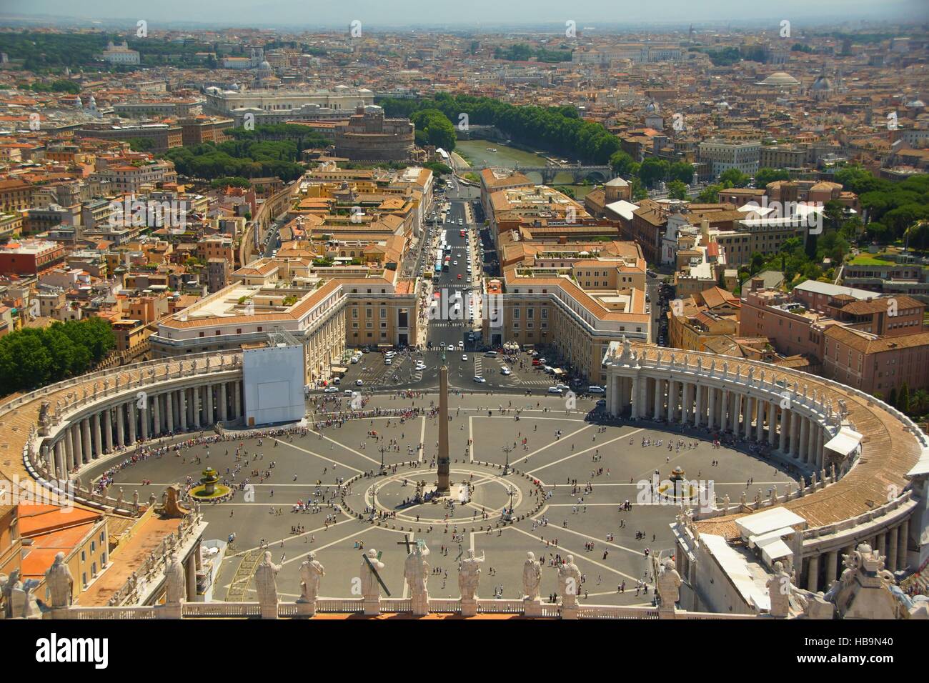 St. Peter#39;s Square in Rome Stock Photo