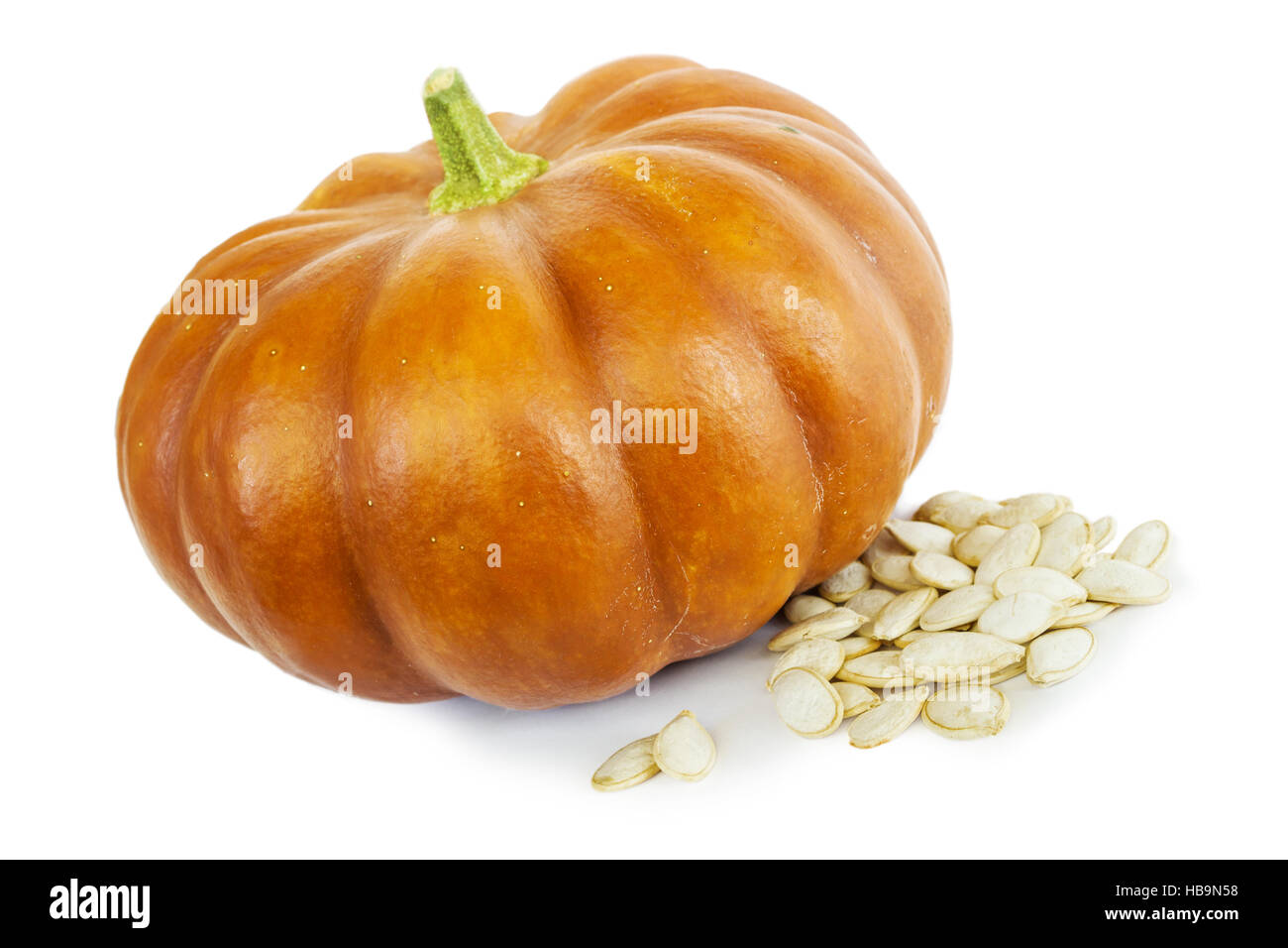 Pumpkin with a bright peel and seeds Stock Photo Alamy