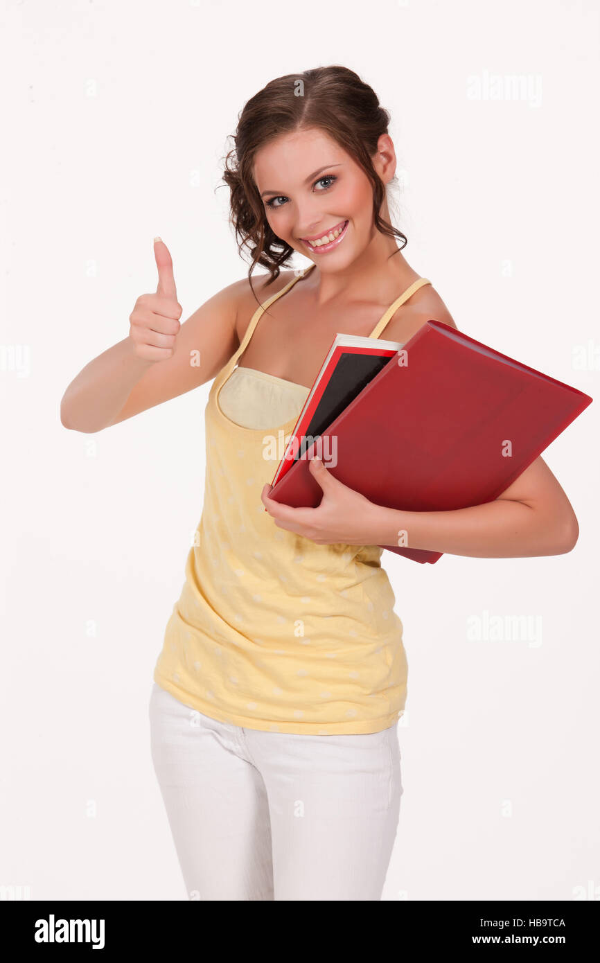 Young Emotional Woman Stock Photo