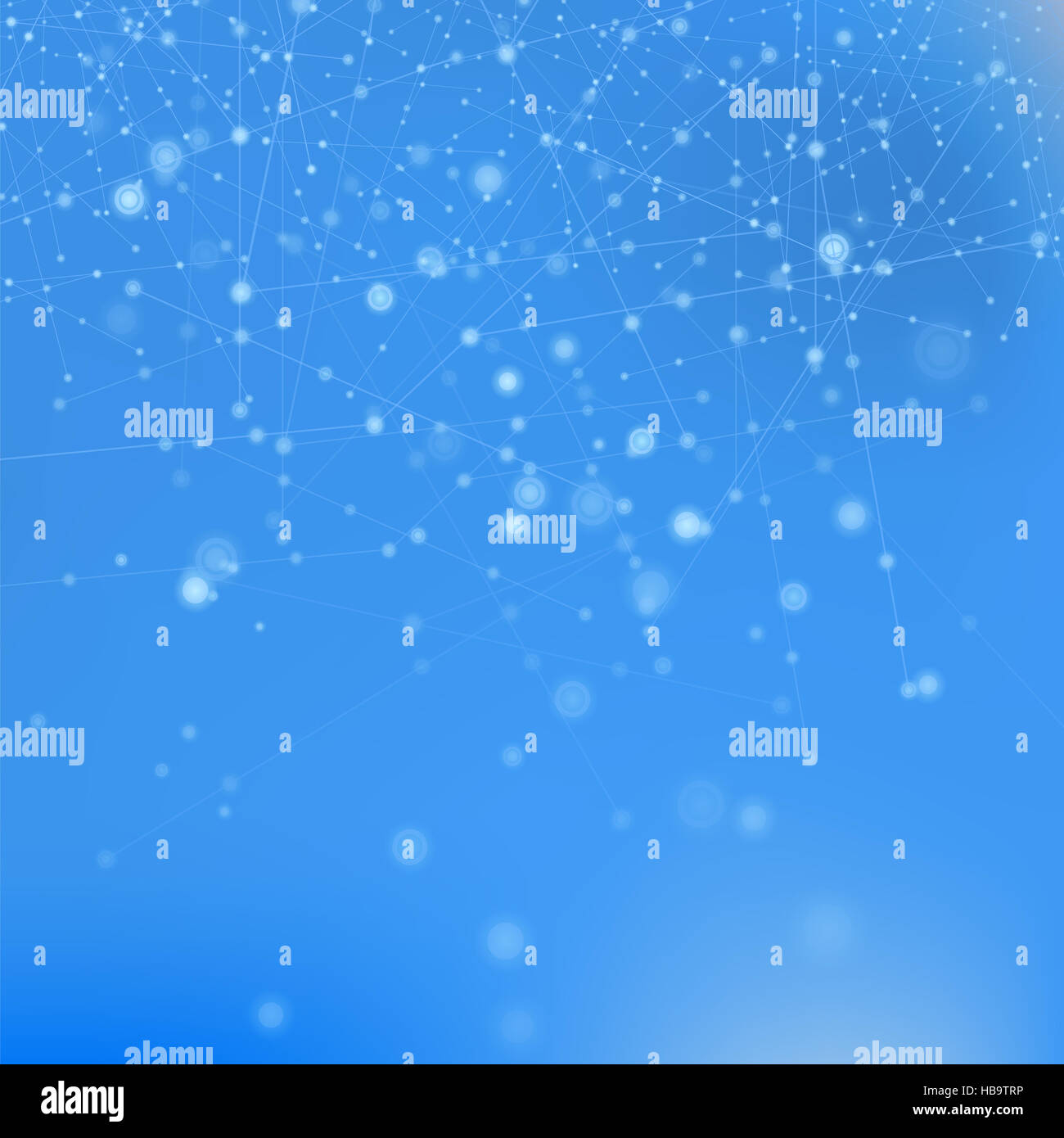 Vector Blue Technology Background Stock Photo