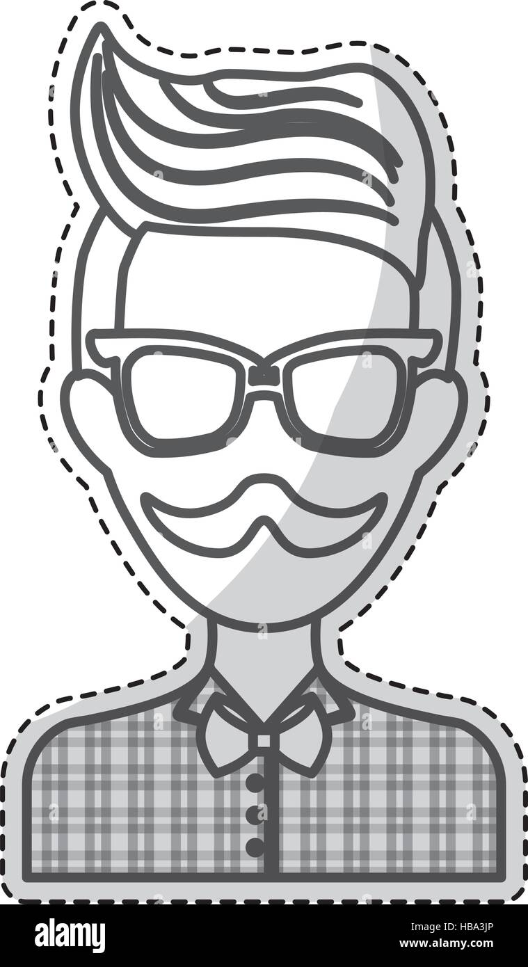 hipster man icon image Stock Vector Image & Art - Alamy