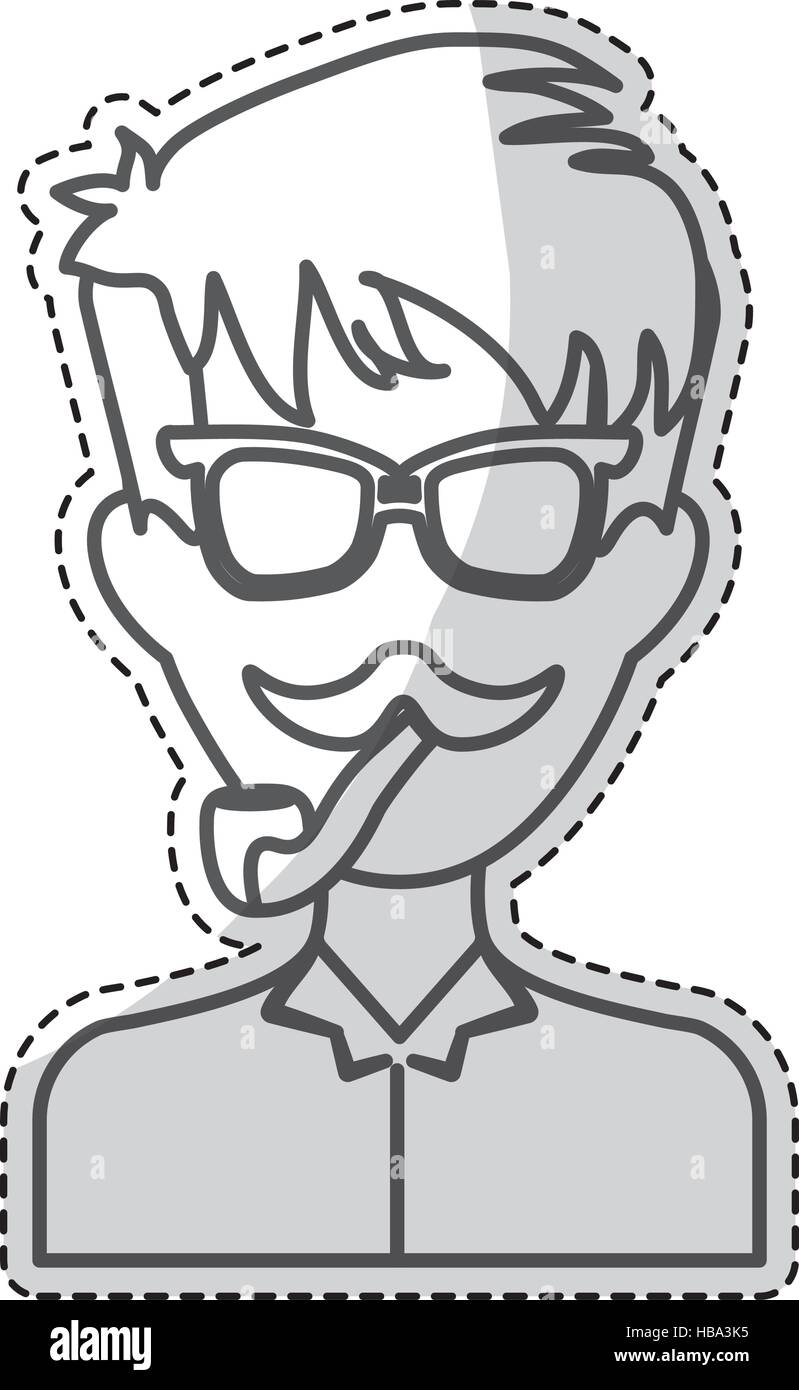 hipster man icon image Stock Vector Image & Art - Alamy