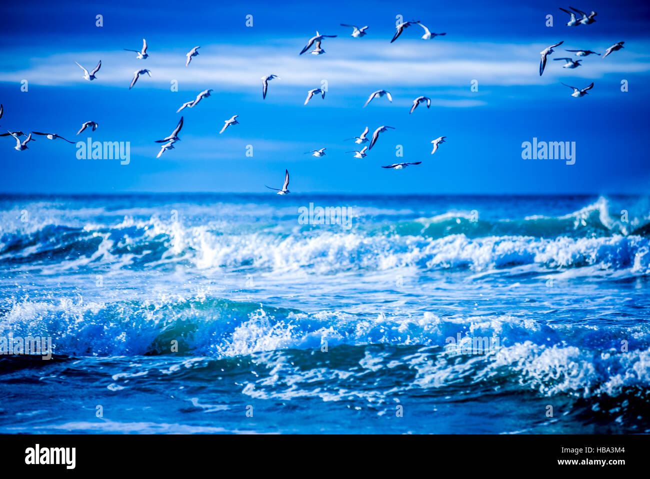 morning sunrise over ocean waters Stock Photo - Alamy