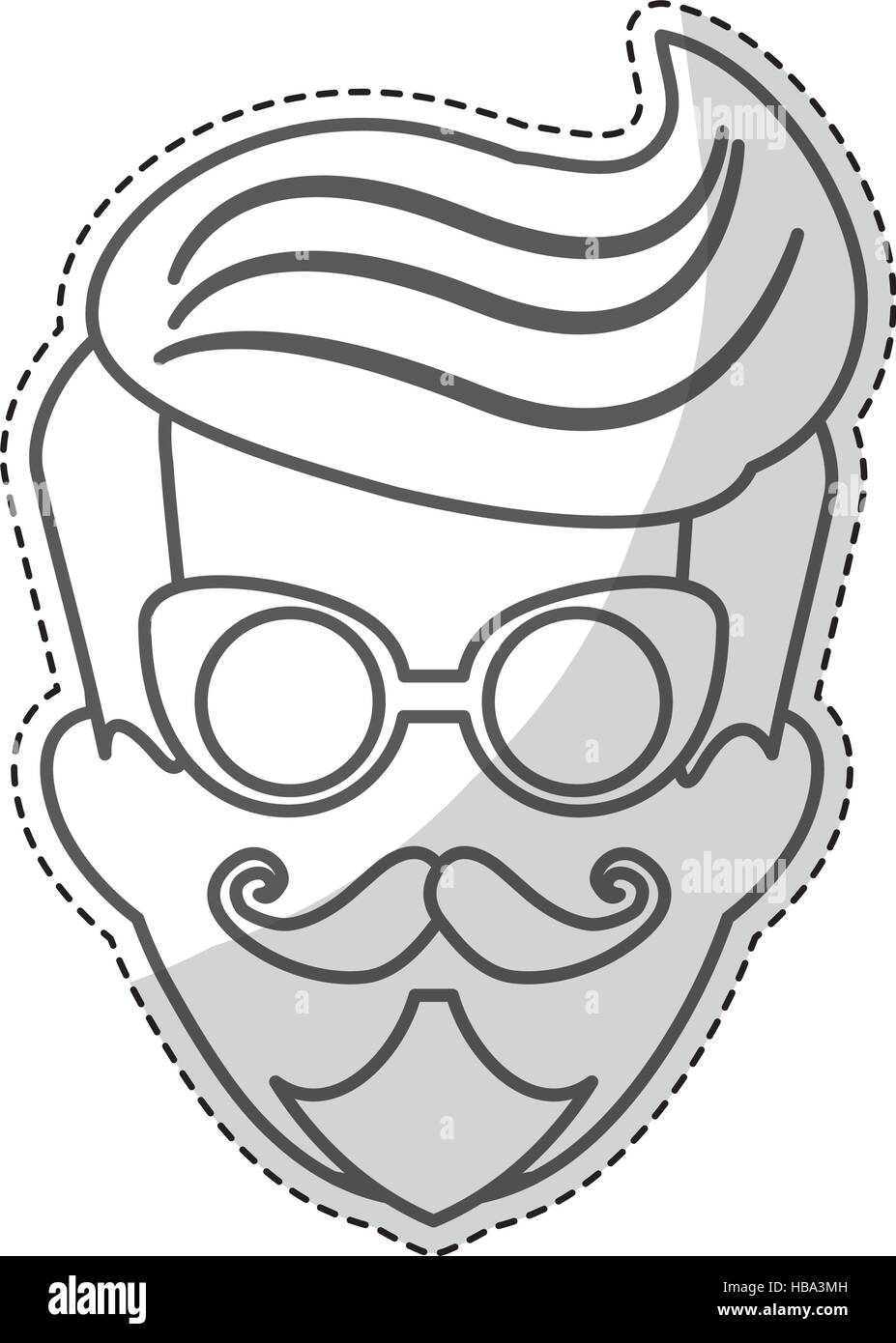 hipster man icon image Stock Vector Image & Art - Alamy
