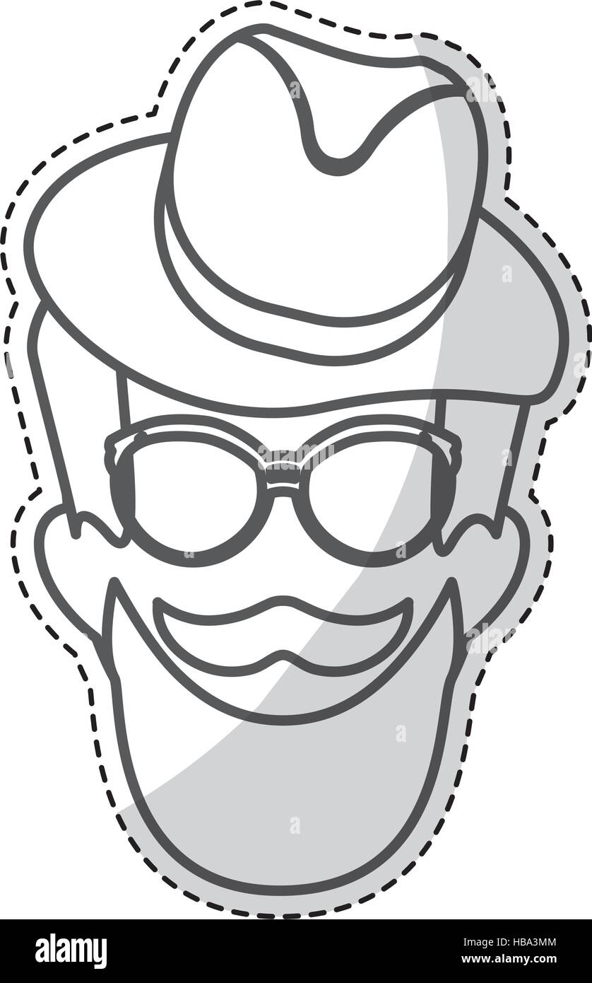 hipster man icon image Stock Vector Image & Art - Alamy