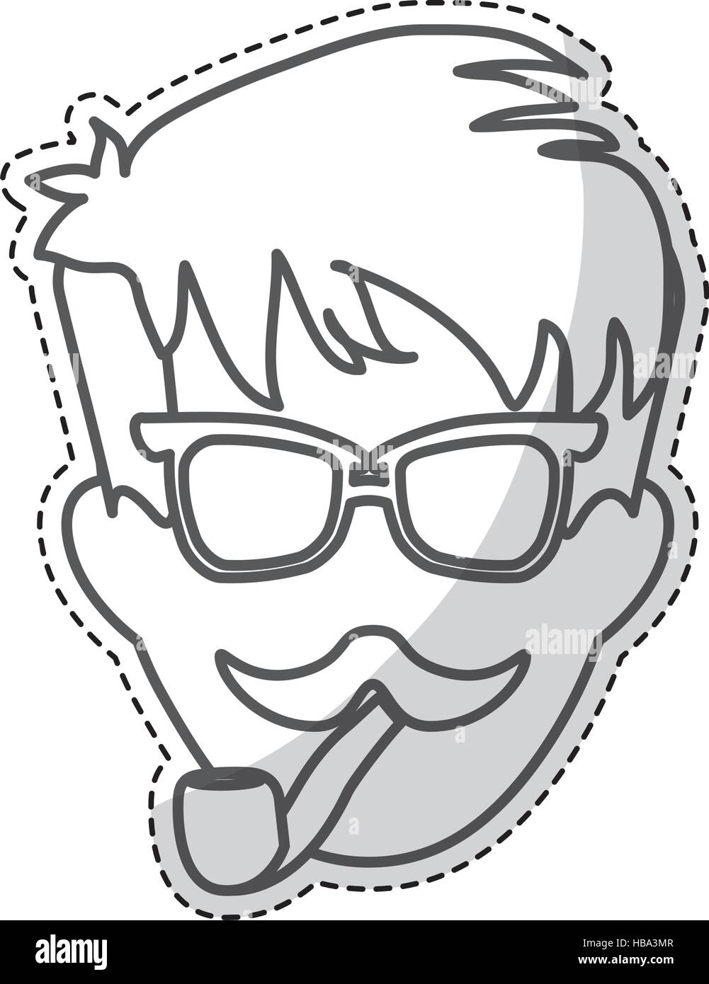 hipster man icon image Stock Vector Image & Art - Alamy