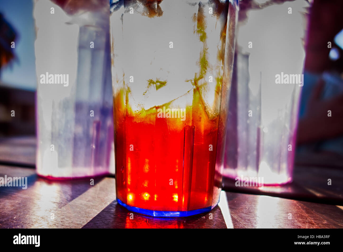 abstract cold iced tea in summer sun Stock Photo Alamy