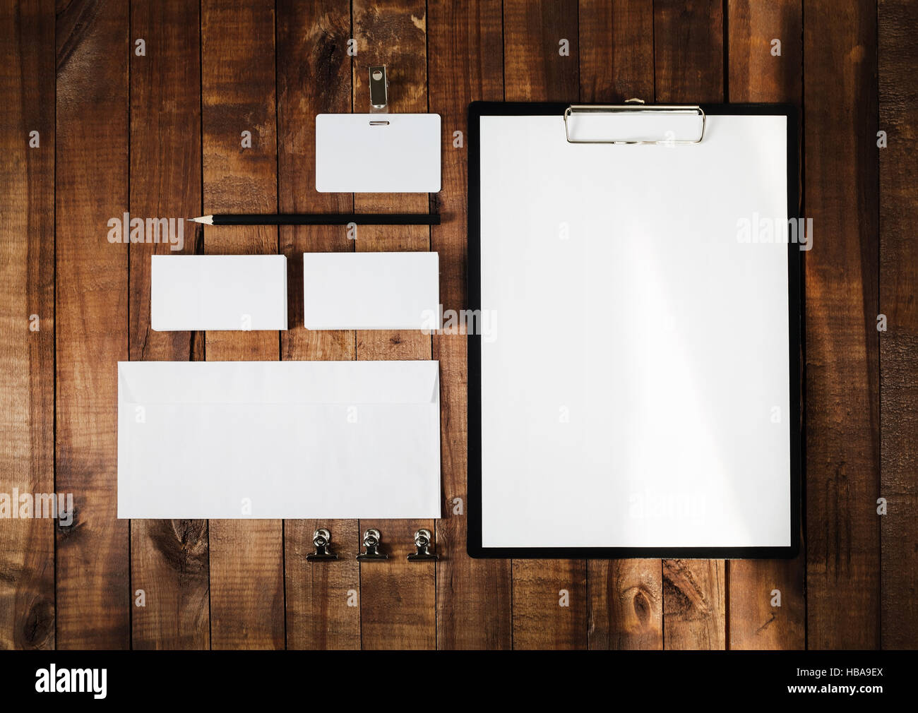 Blank stationery set Stock Photo Alamy
