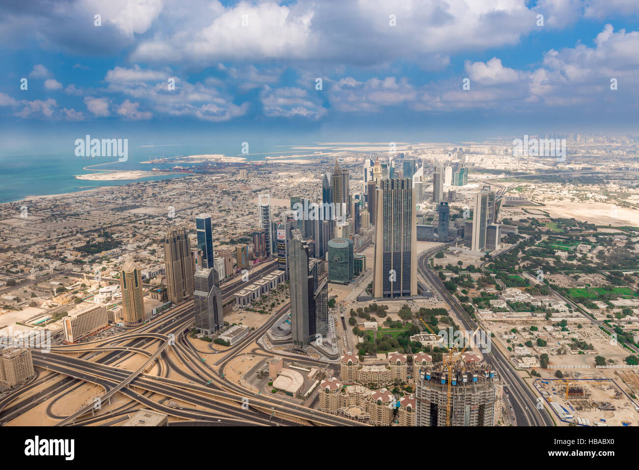 Aerial view of Dubai (United Arab Emirates Stock Photo - Alamy