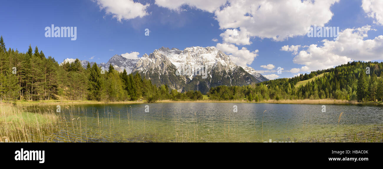 wide panorama landscape in alps mountains Stock Photo - Alamy