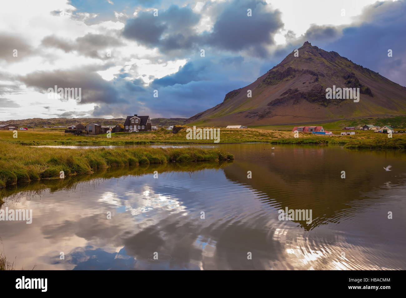 Arnasapi Sunset in Arnastapi Stock Photo - Alamy