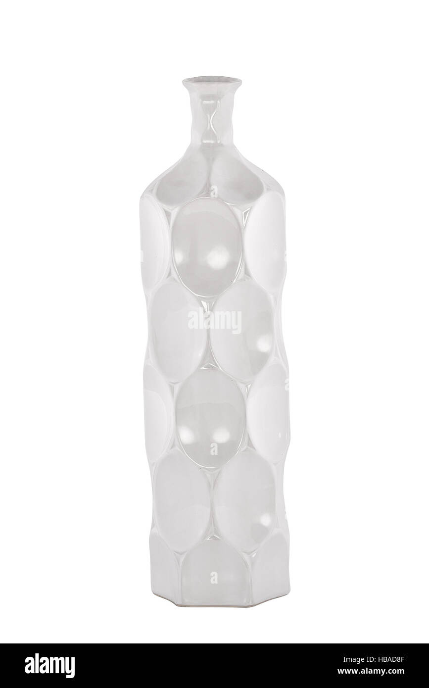 Beautiful ceramic vase on white background Stock Photo - Alamy