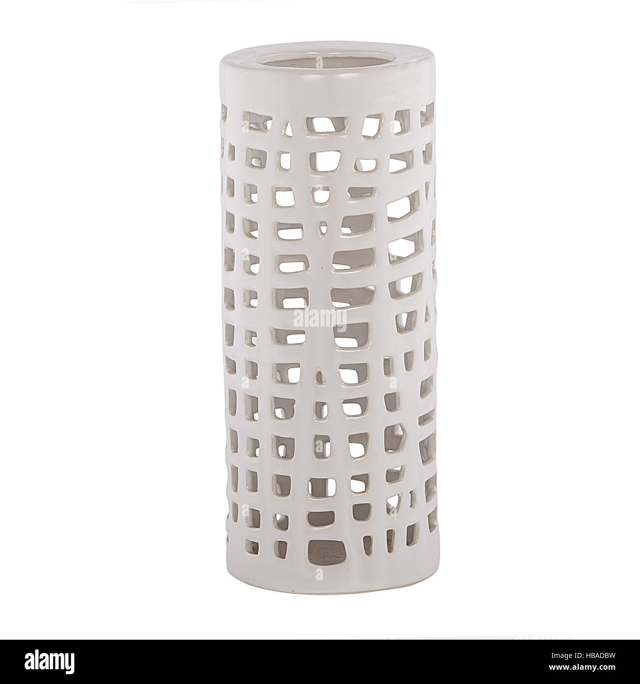 Beautiful ceramic vase on white background Stock Photo - Alamy