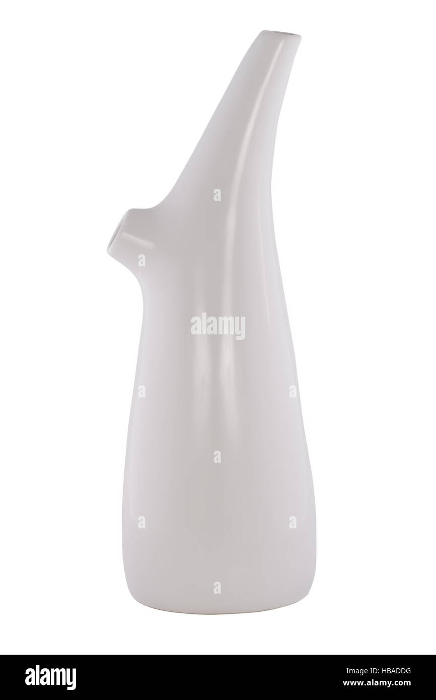 Beautiful ceramic vase on white background Stock Photo - Alamy