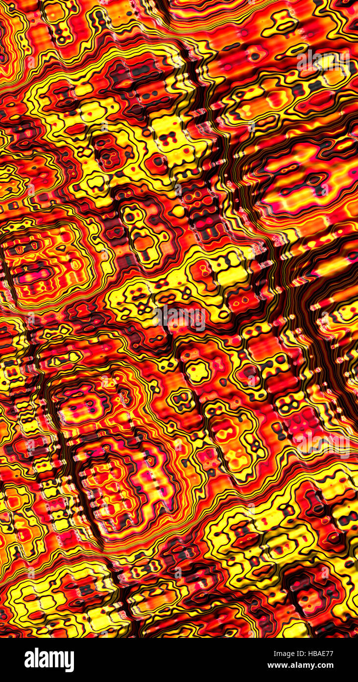 Colourful chaos background - digitally generated image Stock Photo