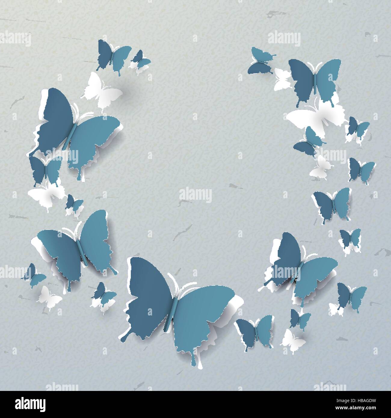 elegant 3d paper butterflies pattern cut-out background Stock Vector Image  & Art - Alamy