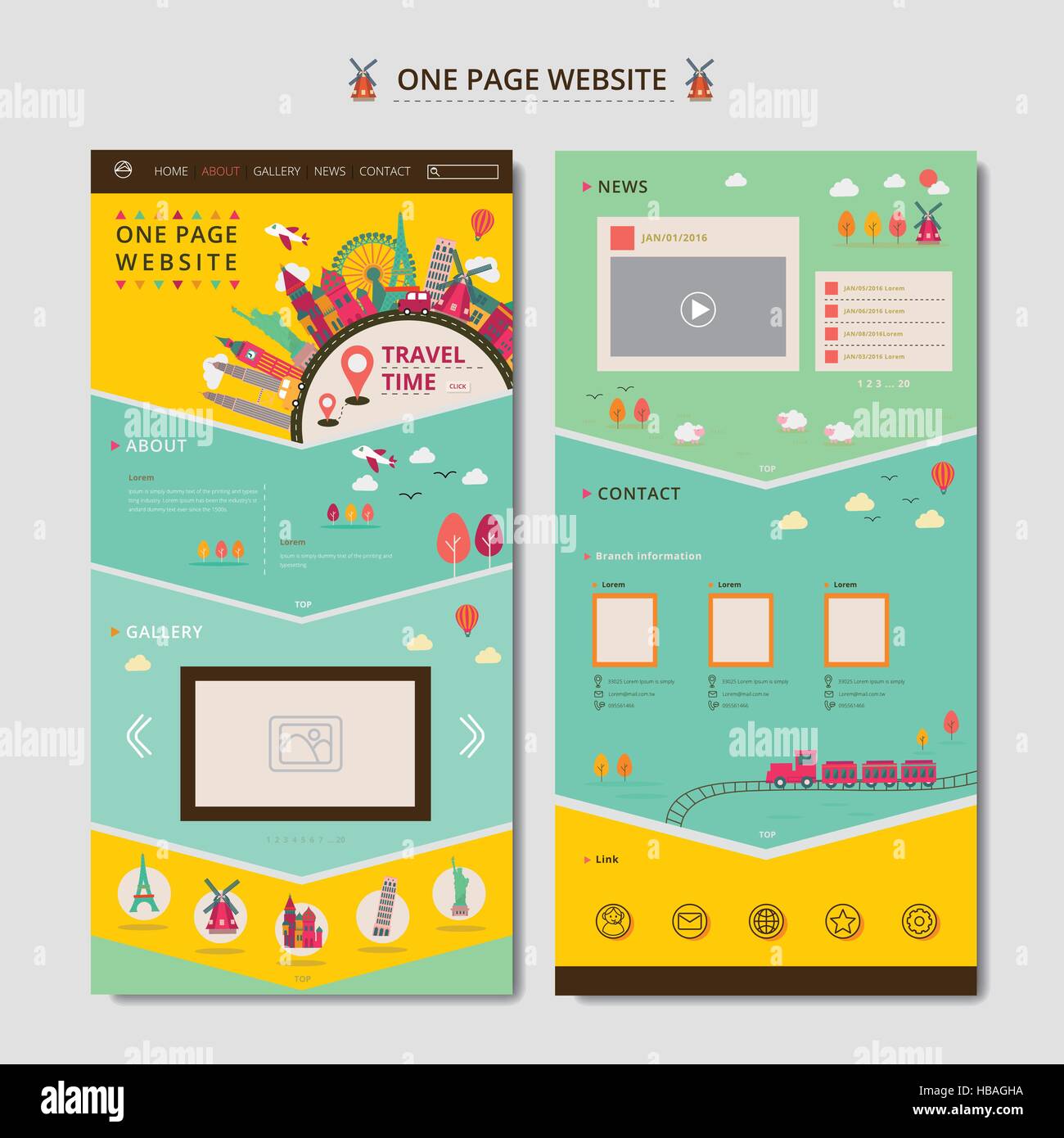 One Page Web Design