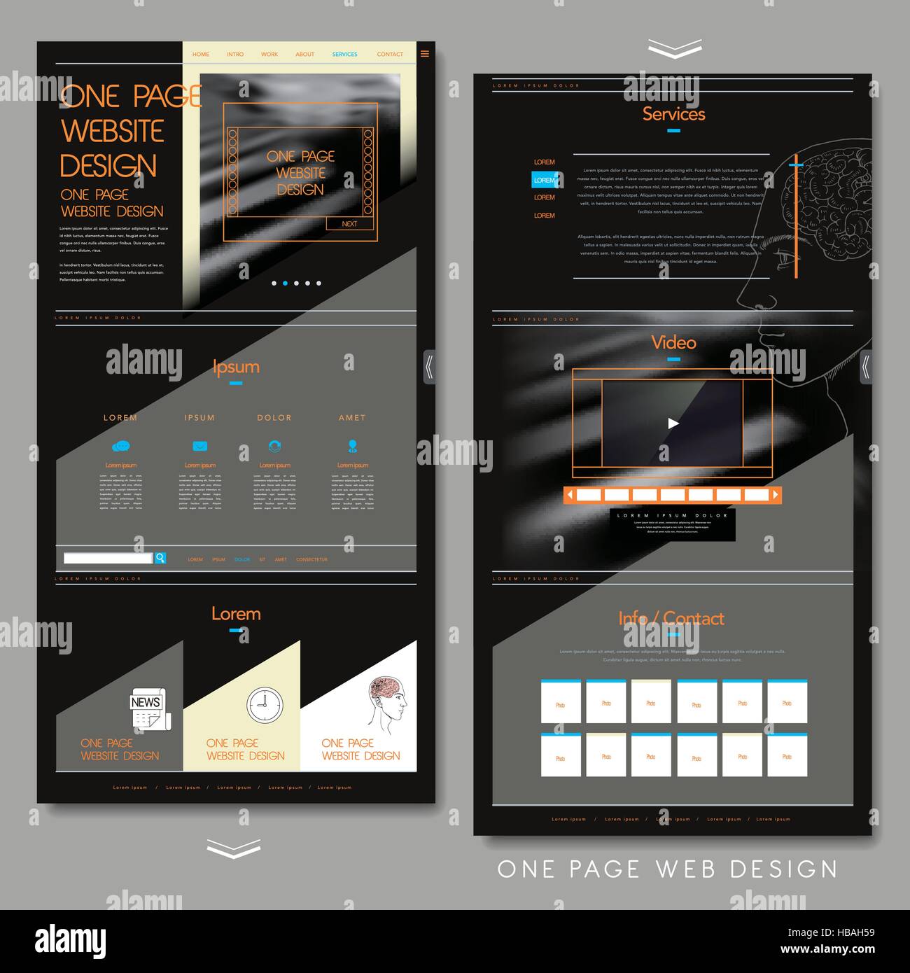 sketch website template