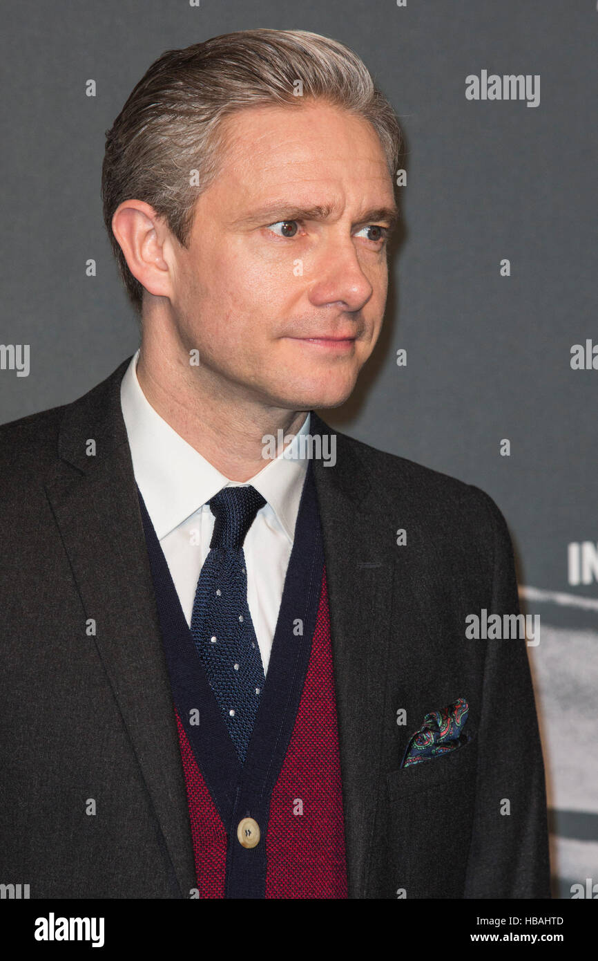 London, UK. 4 December 2016. Actor Martin Freeman. Red carpet arrivals for the 2016 British Independent Film Awards at Old Billingsgate. Stock Photo