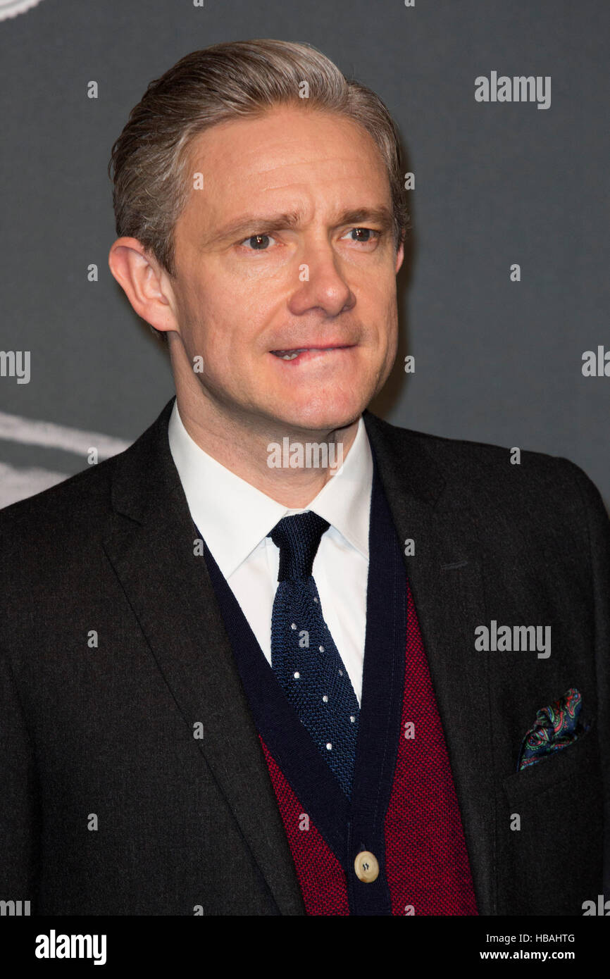 London, UK. 4 December 2016. Actor Martin Freeman. Red carpet arrivals for the 2016 British Independent Film Awards at Old Billingsgate. Stock Photo